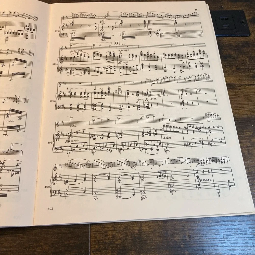 Brahms Concerto in‎ D major Opus 77 Violin Piano Francescatti Sheet Music Book